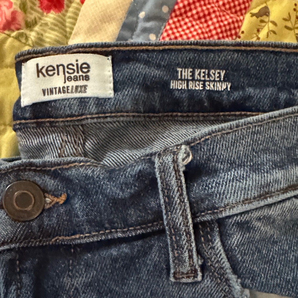 Kensie The Kelsey High Rise Skinny Jeans - Denim Blue